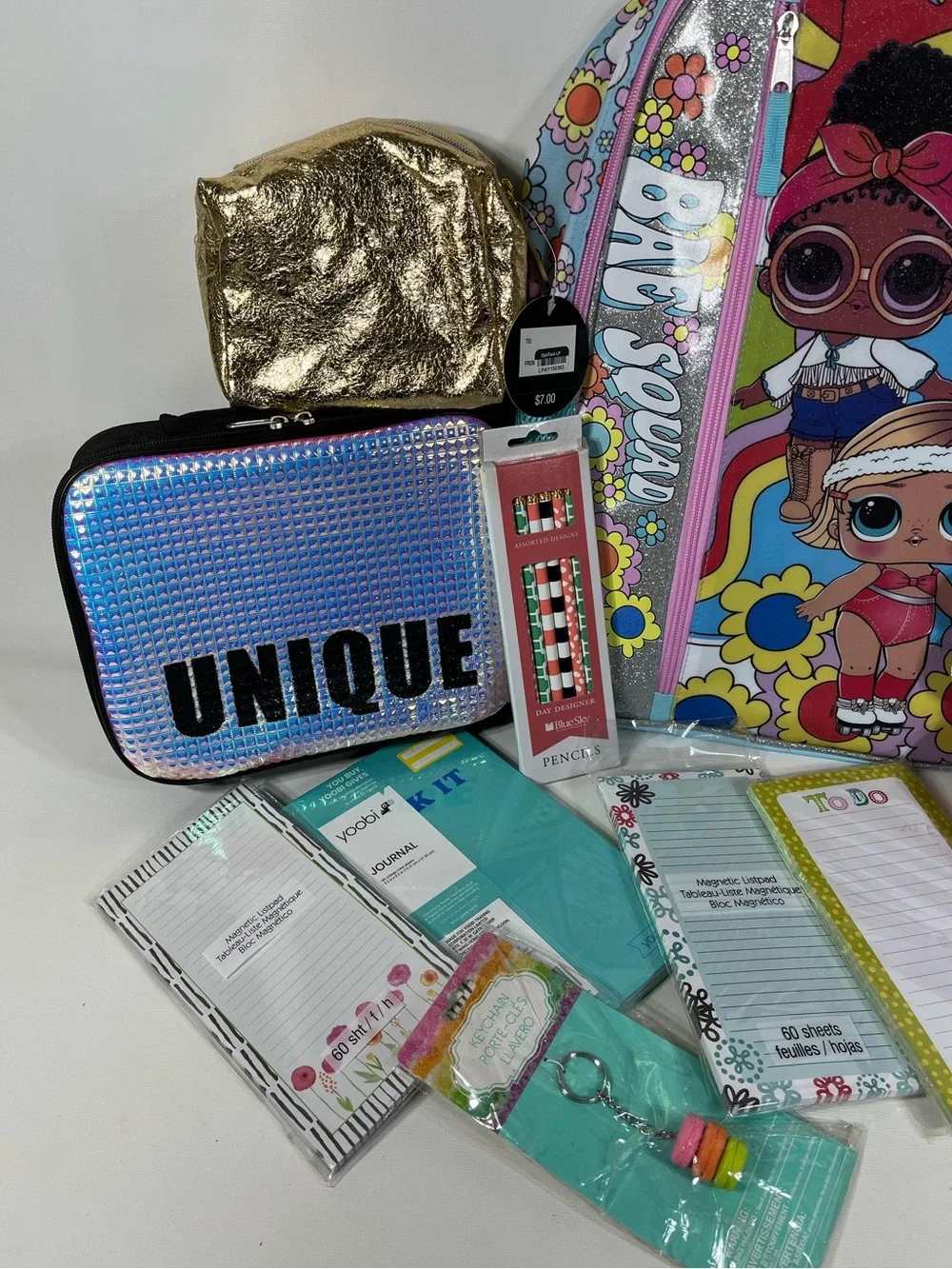 L.O.L. Surprise Girls Backpack Back to School Set Stationary Bags Accessories